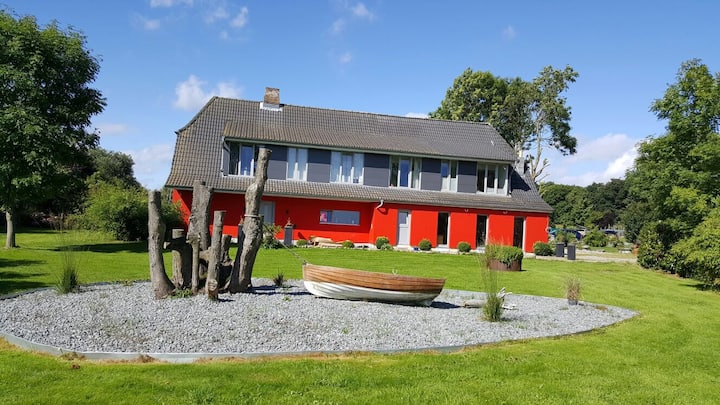 Vacation on a converted farmhouse near the beach