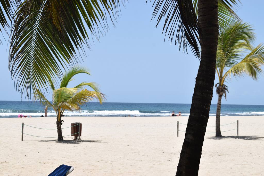 View of the beach. 100 mts from the apartment