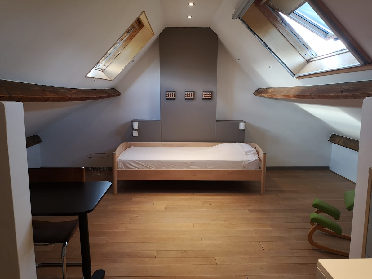 Bedroom 4 on the second floor. 1 bed 90 x 200 cm. 