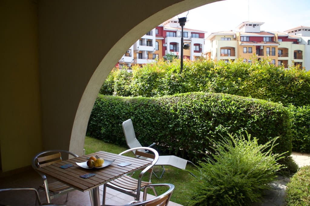The terrace