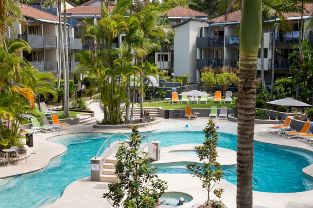 Pool view from Balcony