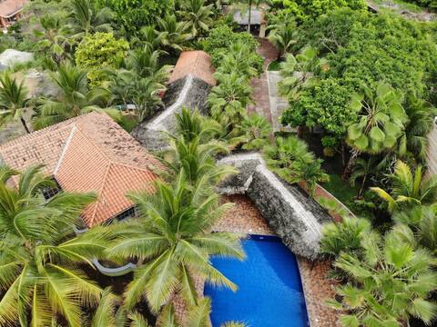 EXCLUSIVE private beach area, the entire property
