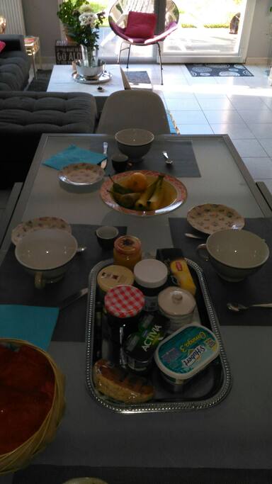 petit dejeuner varié