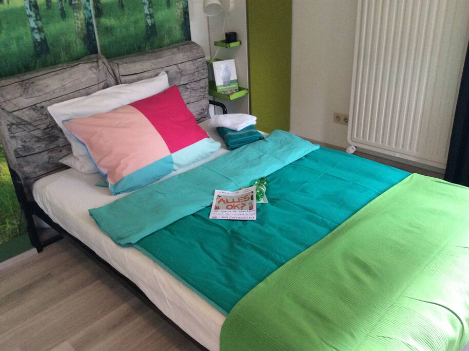 Your room: quiet,friendly and bright