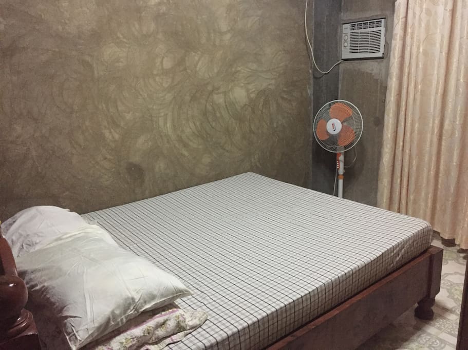 Bed Room 1: A/C Room with Queen Size Bed and Dresser