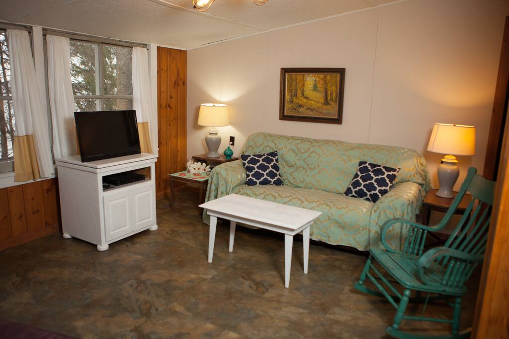 Living room with plenty of space to relax after a fun day exploring the area.