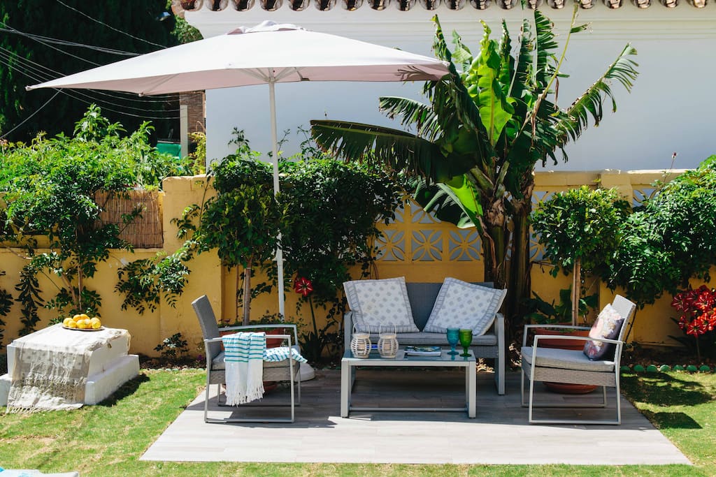 Outdoor chill out area