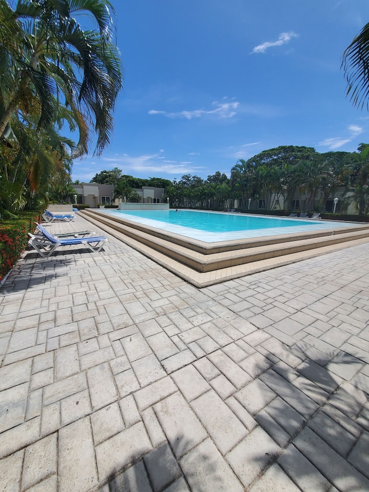 Modern villa, inside the Palma Real complex.