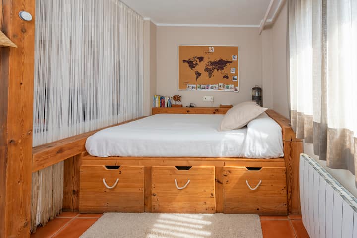 Una buena cama de matrimonio.