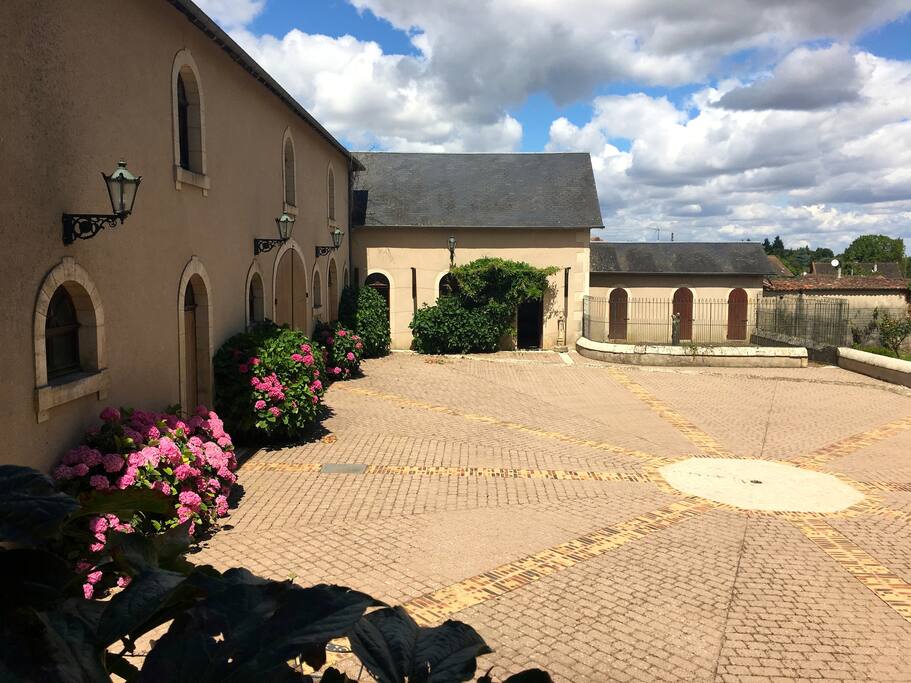 Courtyard in the sun