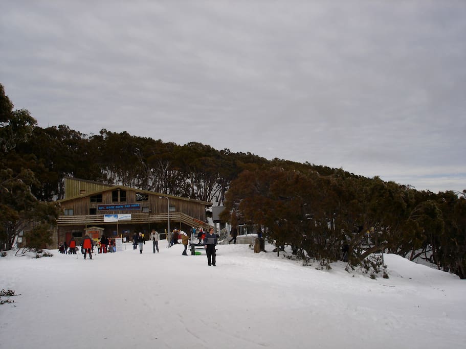 50 metres to the village center.