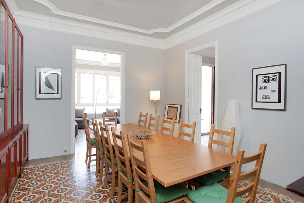 Dining room with dining big table