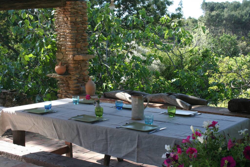 Salle à manger d'été