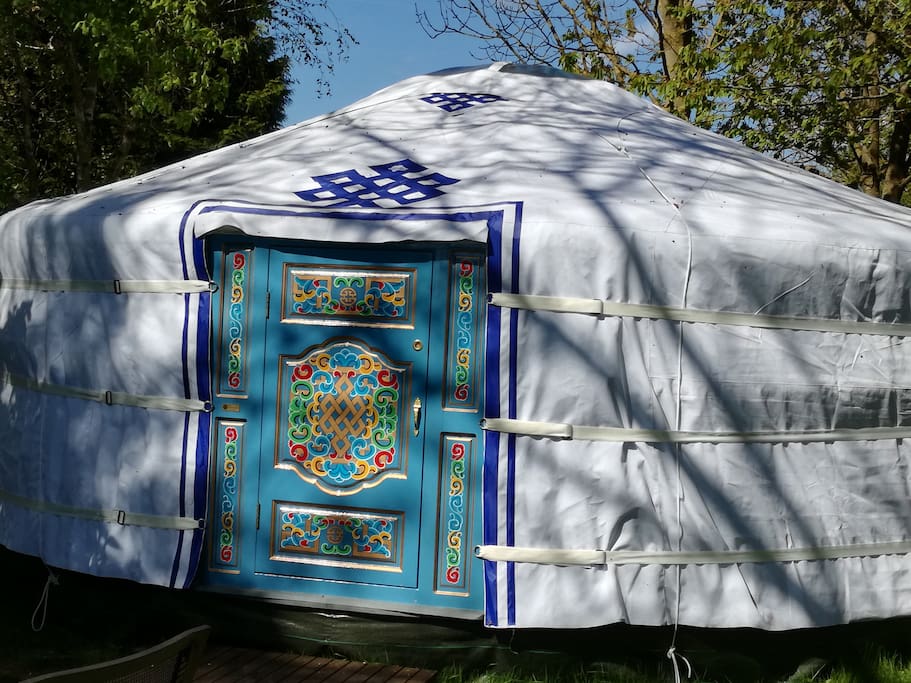 Blue yurt