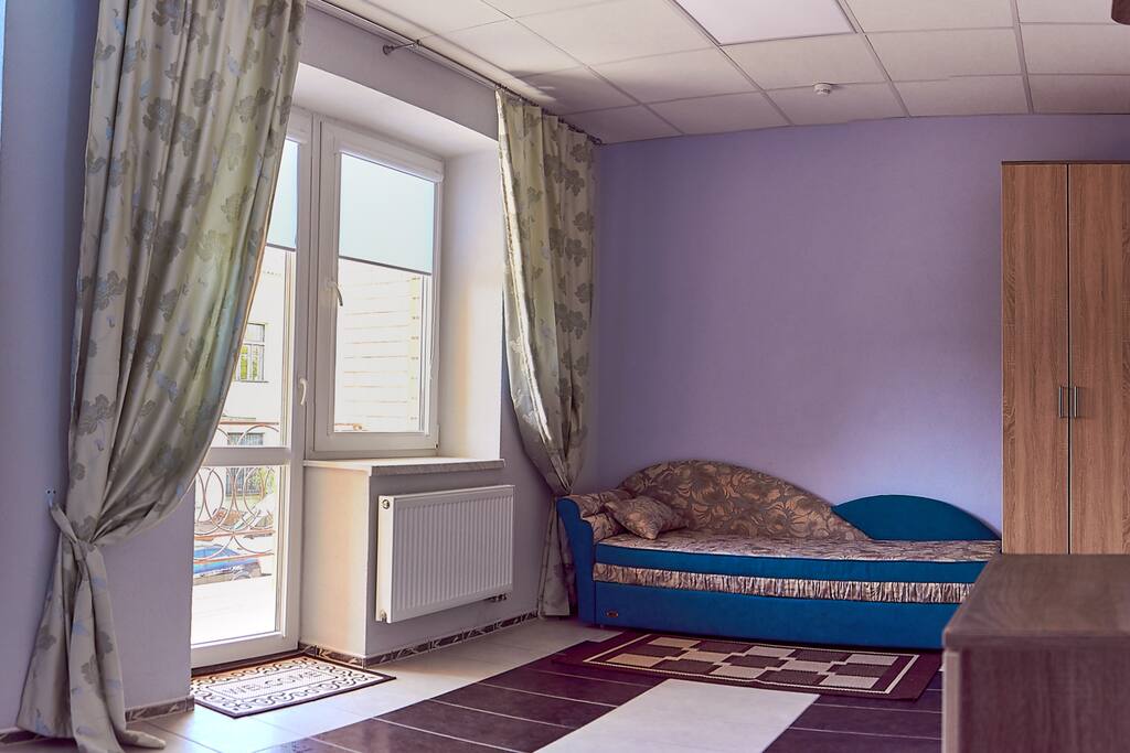 Просторный балкон.