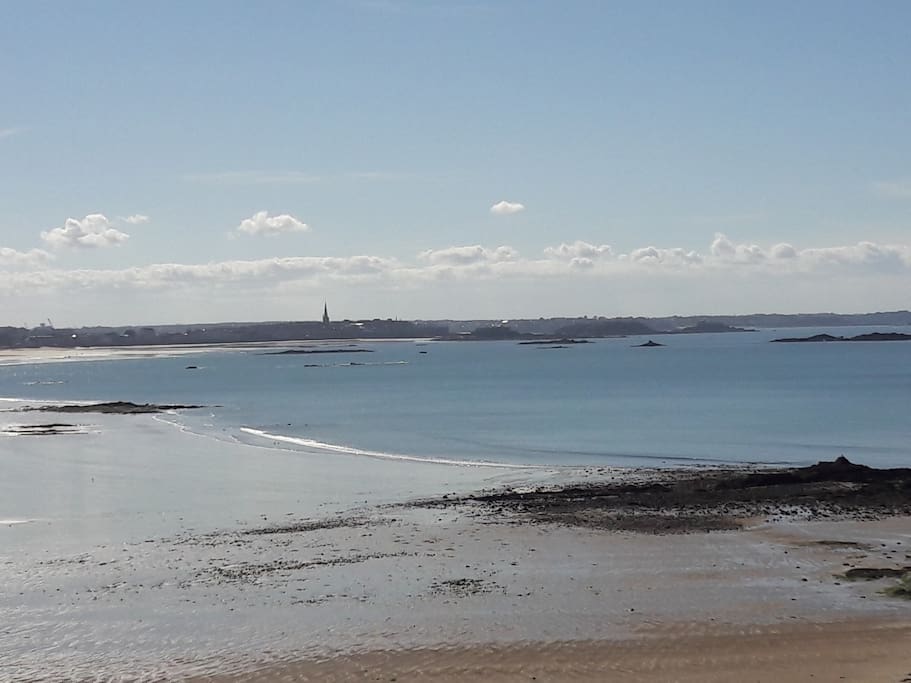Baie de St-Malo depuis les terrasses