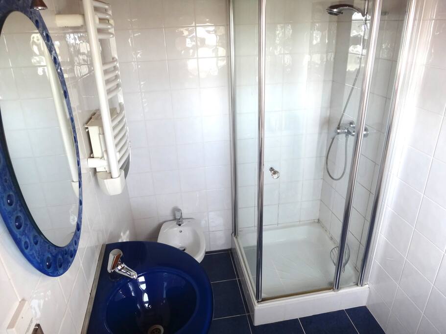 En-suite bathroom with power shower.