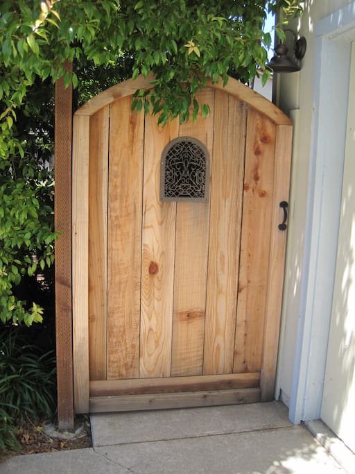 Garden gate entrance