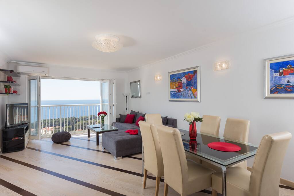 Spacious dining area