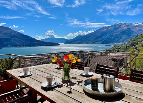 Stylish and chic★pool +BBQ+sunny terrace+lake view