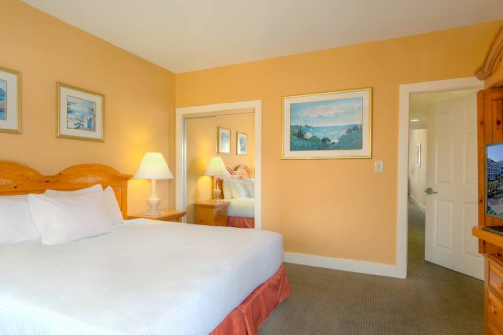 Master bedroom with King size bed