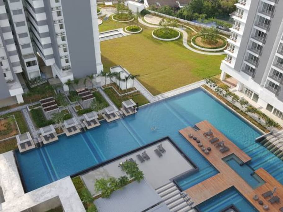 Olympic-size swimming pool