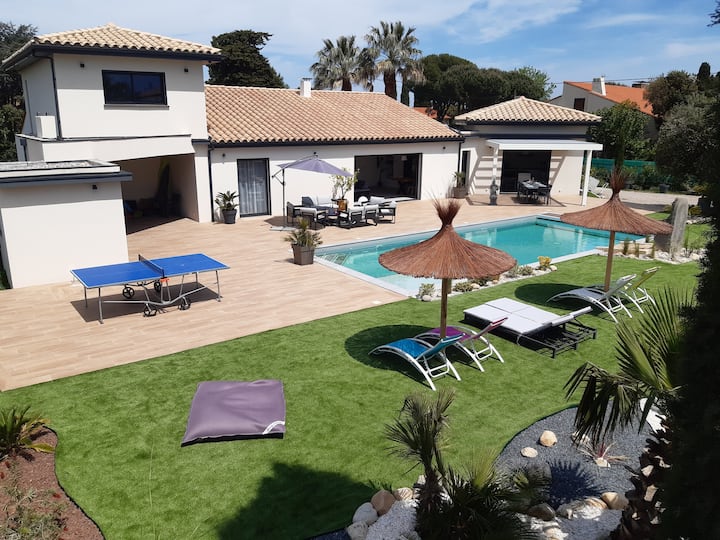 Villa Haut De Gamme 5* De 225m2 à 5 Km Des Plages - Perpignan