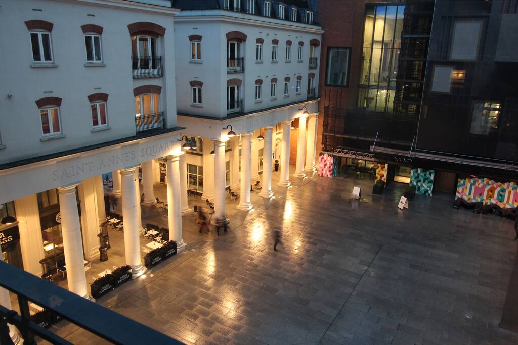 View from Bedroom 1 over St Anne's Square