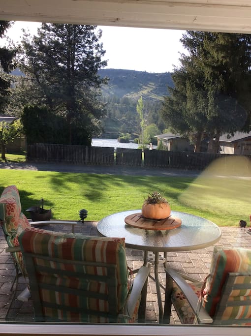 View of the Deschutes river from our deck.