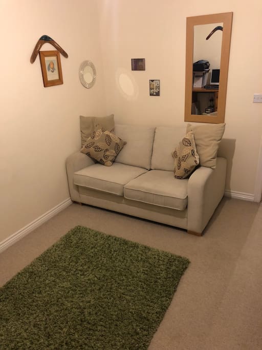 Spare room with sofa bed