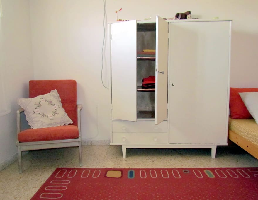 plenty of storage for your clothes with two wardrobes