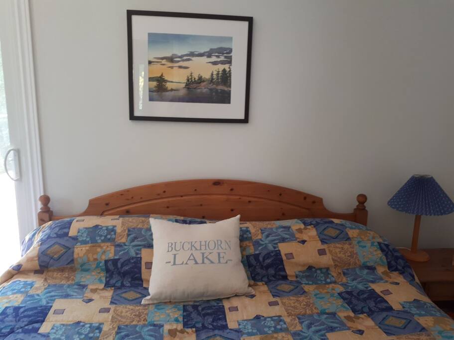 A king size bed awaits you.
