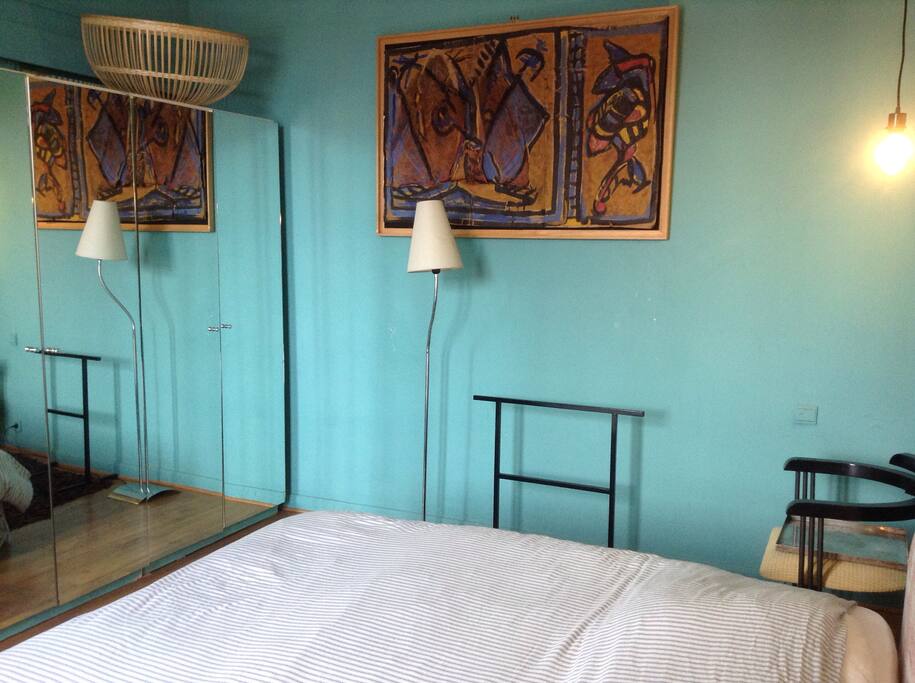 Turquoise blue room