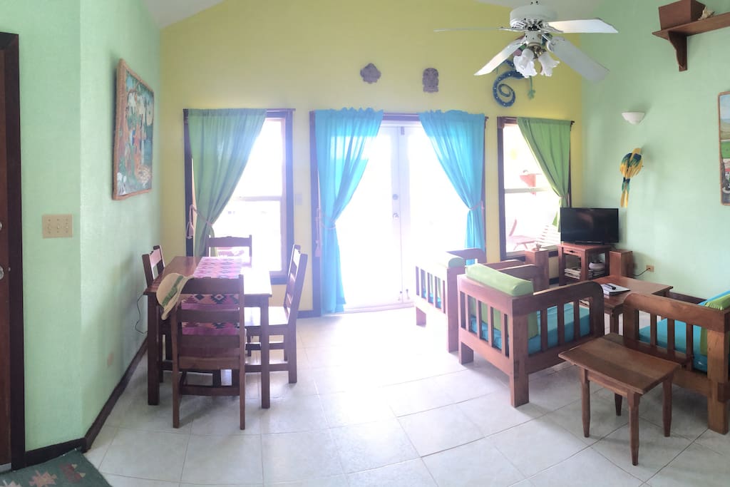 Living Room with door to the balcony