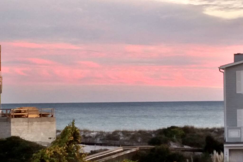 evening sky seen from balcony
