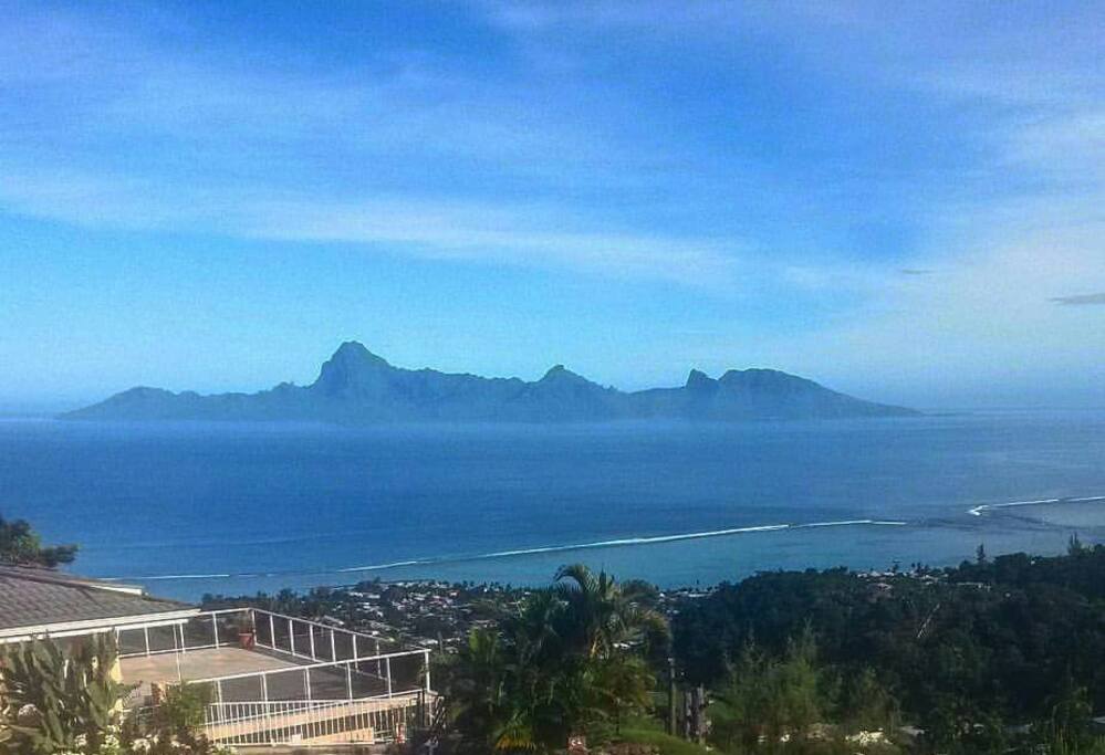 Belle vue sur lîle de Moorea