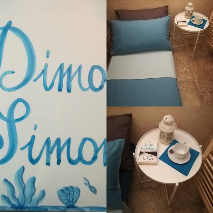Particolari angolo notte letto singolo