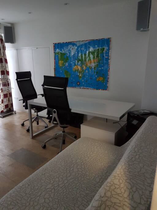 Large Table with printer