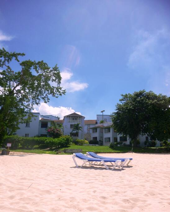 Sunset Villa from the Beach.