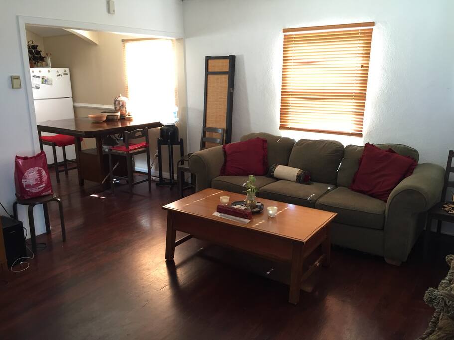 View of livinging room leading into Dining room