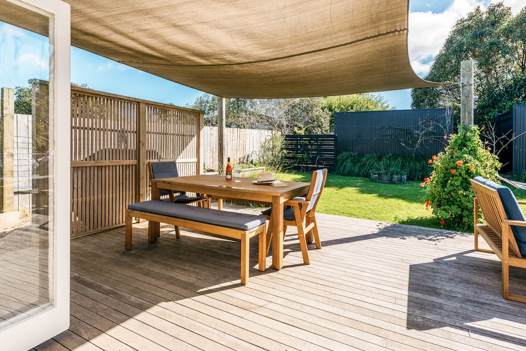 Shaded deck