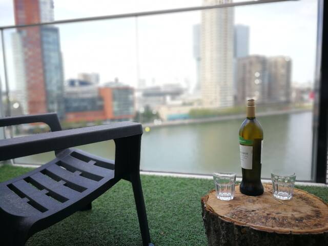 Loft appartement Rotterdam, great terrace view