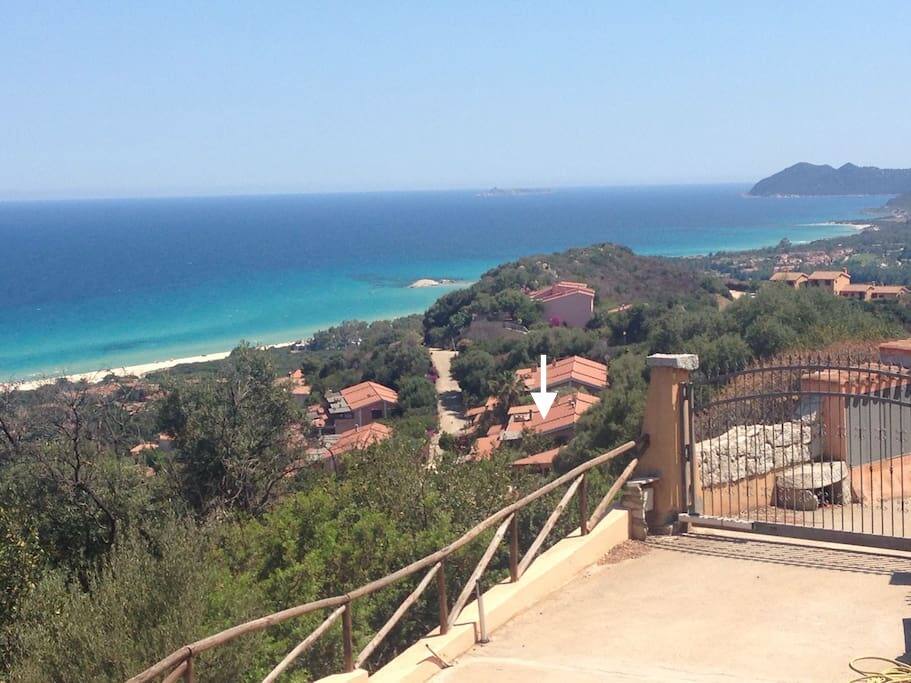 Casa vista dall'alto