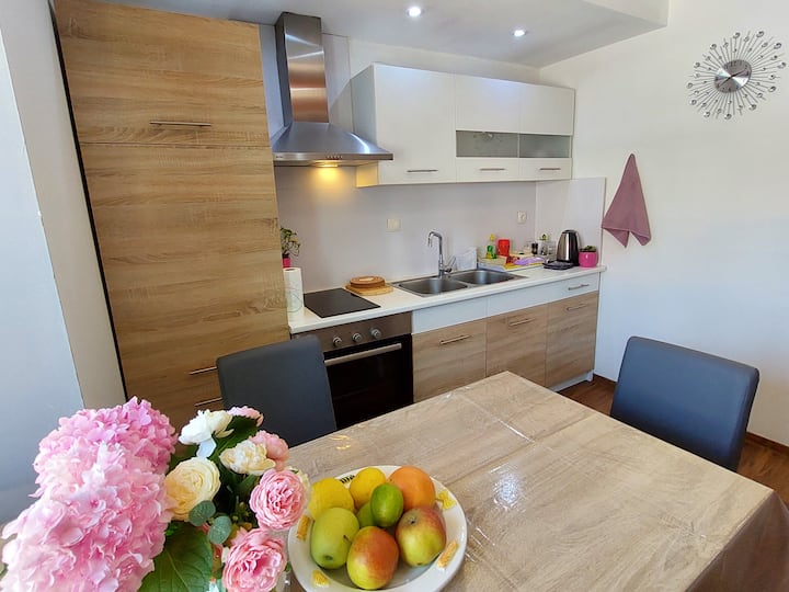 Rustic House With 3 Apartments / Apartment Pink - Zadar