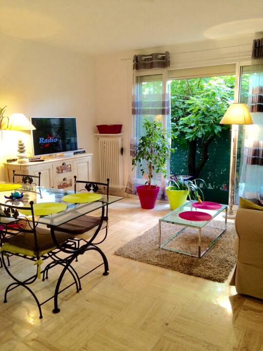 Livingroom and terrace view.