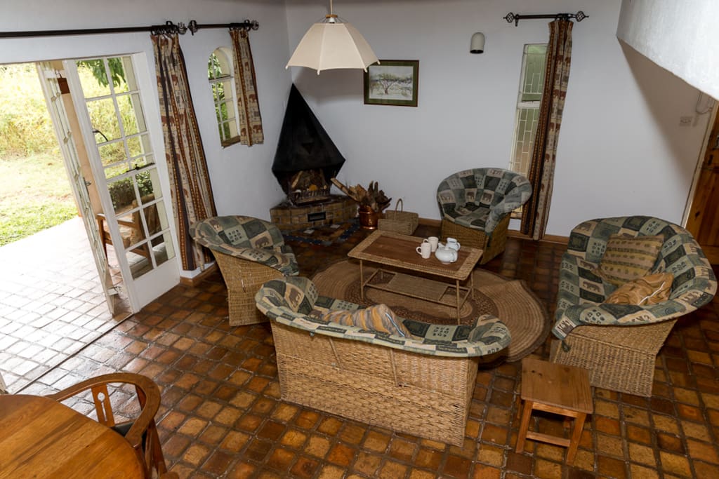 View of lounge area with Jetmaster fireplace