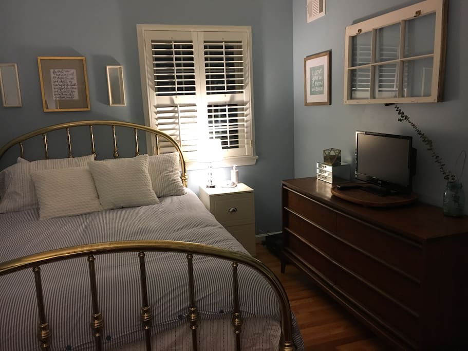 Queen room. Brand new pillow top mattress.