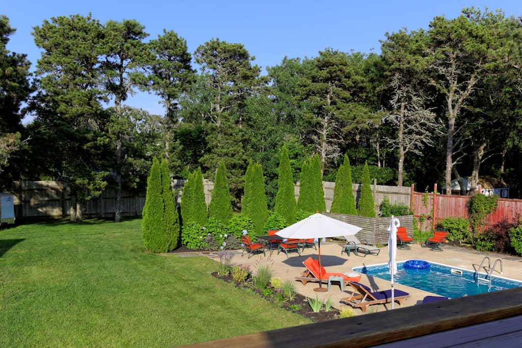 Big backyard and pool
