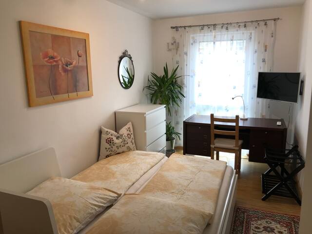 Nice modern room with TV and bathroom