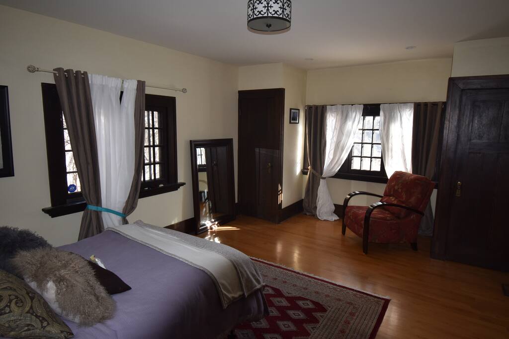 A spacious and comfortable self contained room with full bath.